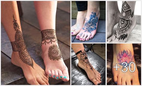 Ideas bellas de tatuajes en pies para mujeres